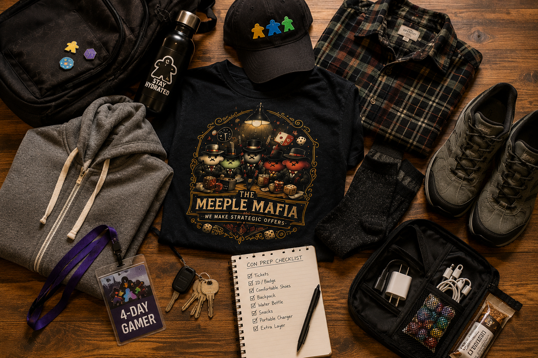 a bunch of options for what to wear to a board game convention