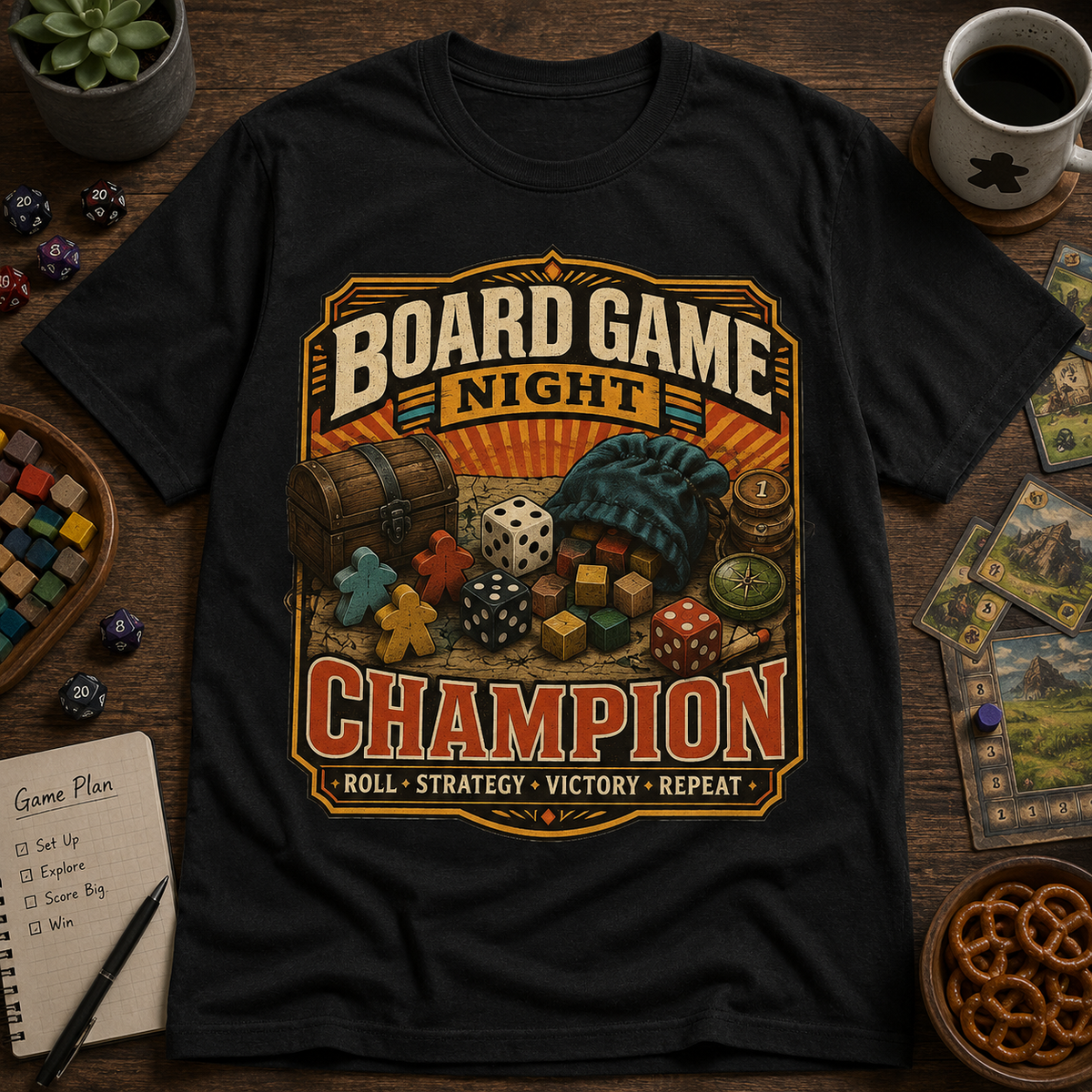 Board Game Night Champion T-Shirt