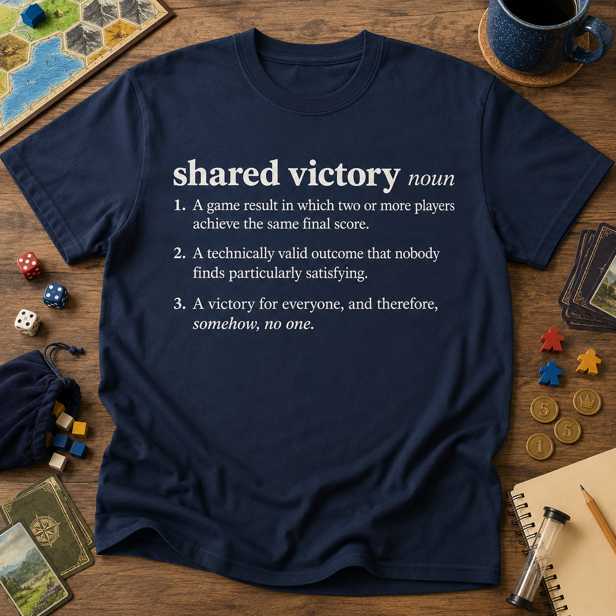 Shared Victory Definition Board Game T-Shirt