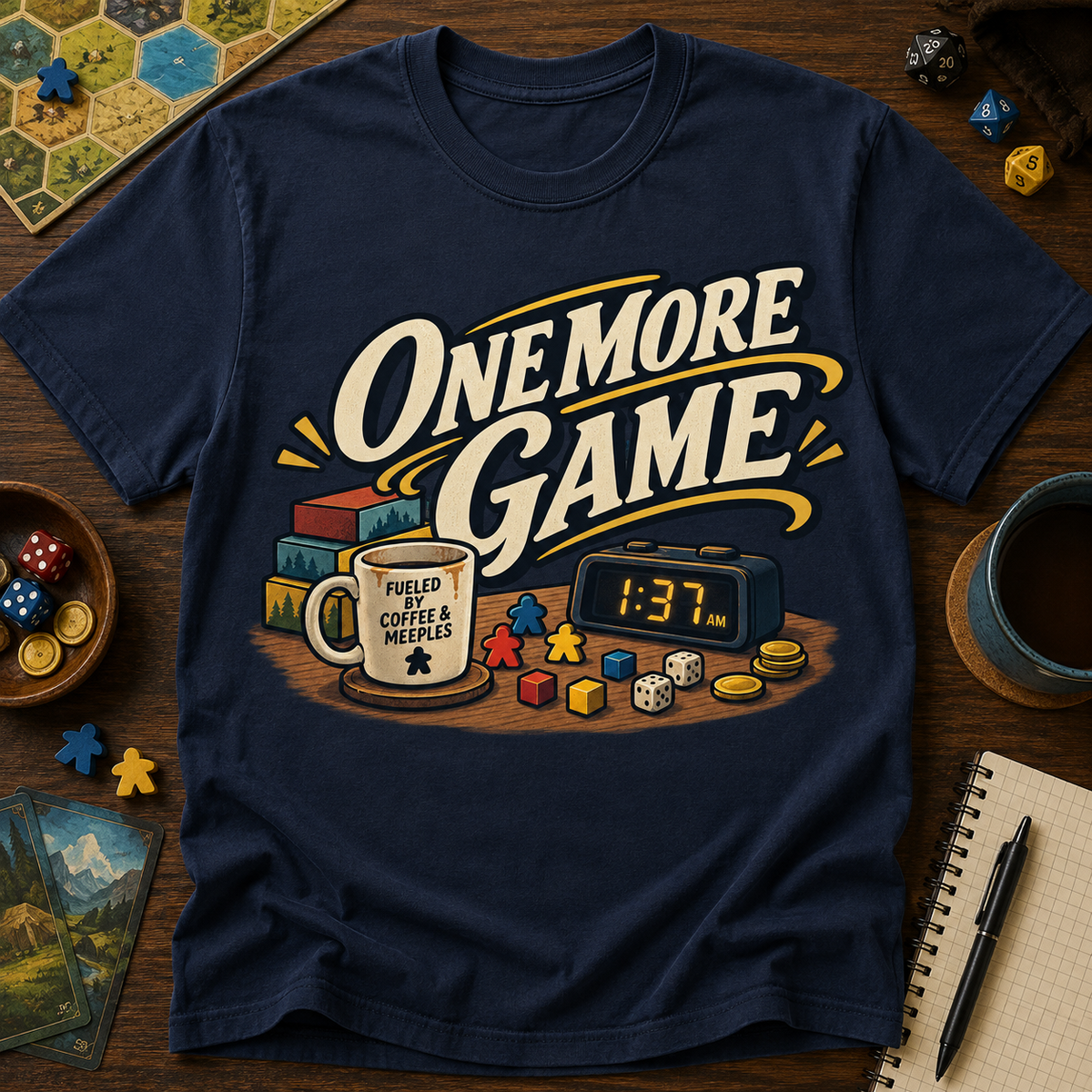 One More Game Board Game T-Shirt