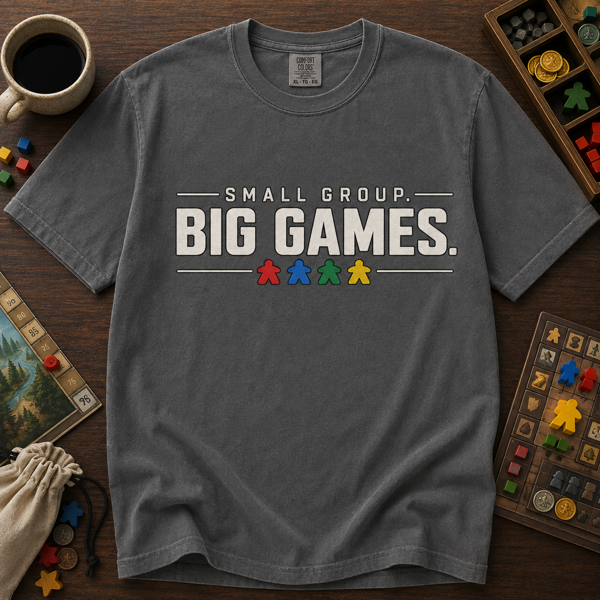 Small Group, Big Games Board Game T-Shirt