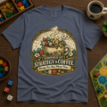 Powered by Strategy and Coffee Board Game T-Shirt