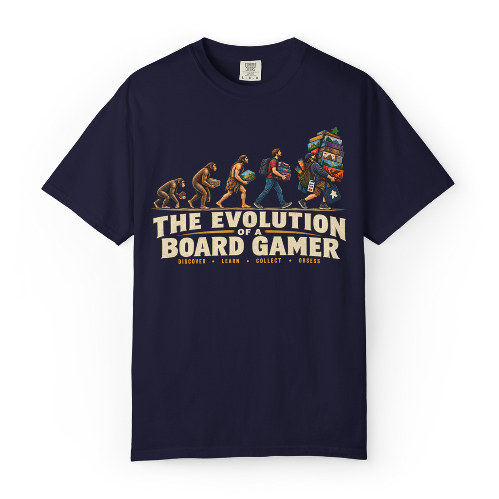 Evolution of a Board Gamer T-Shirt