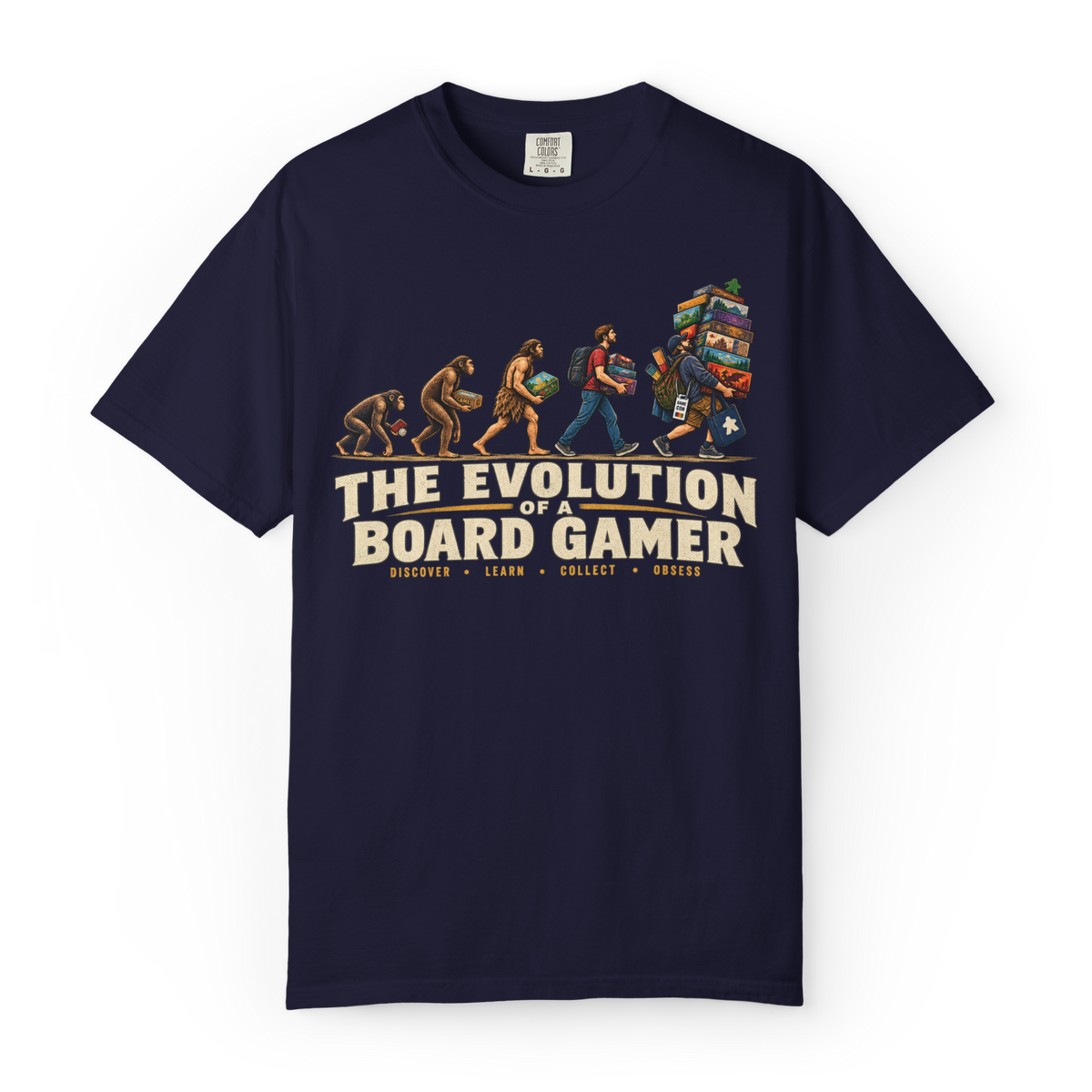 Evolution of a Board Gamer T-Shirt