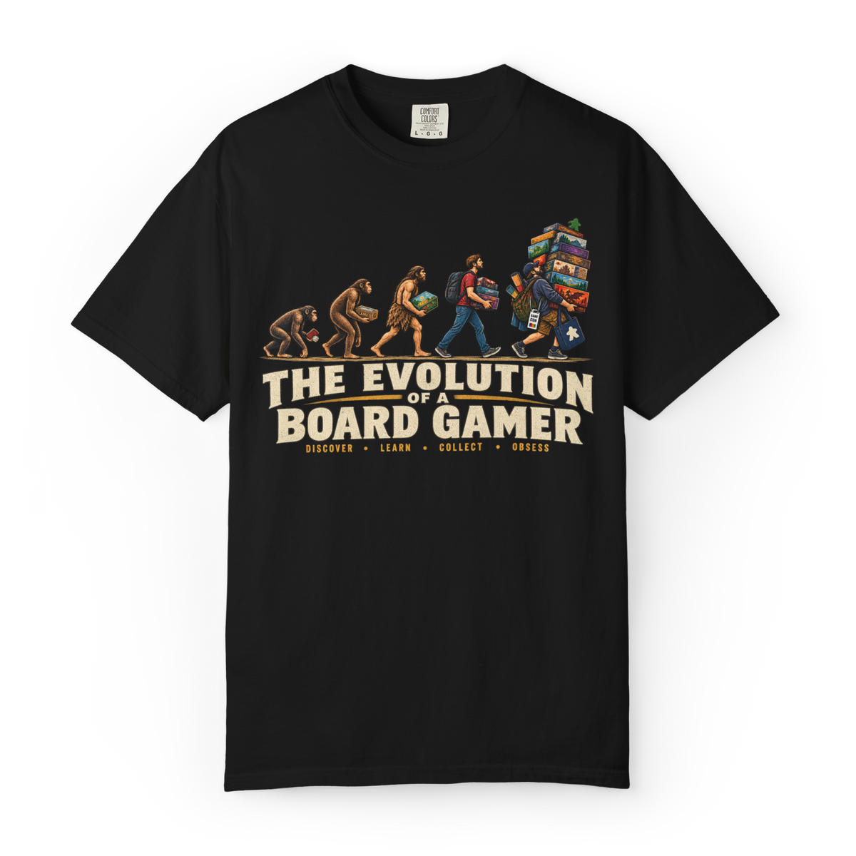 Evolution of a Board Gamer T-Shirt