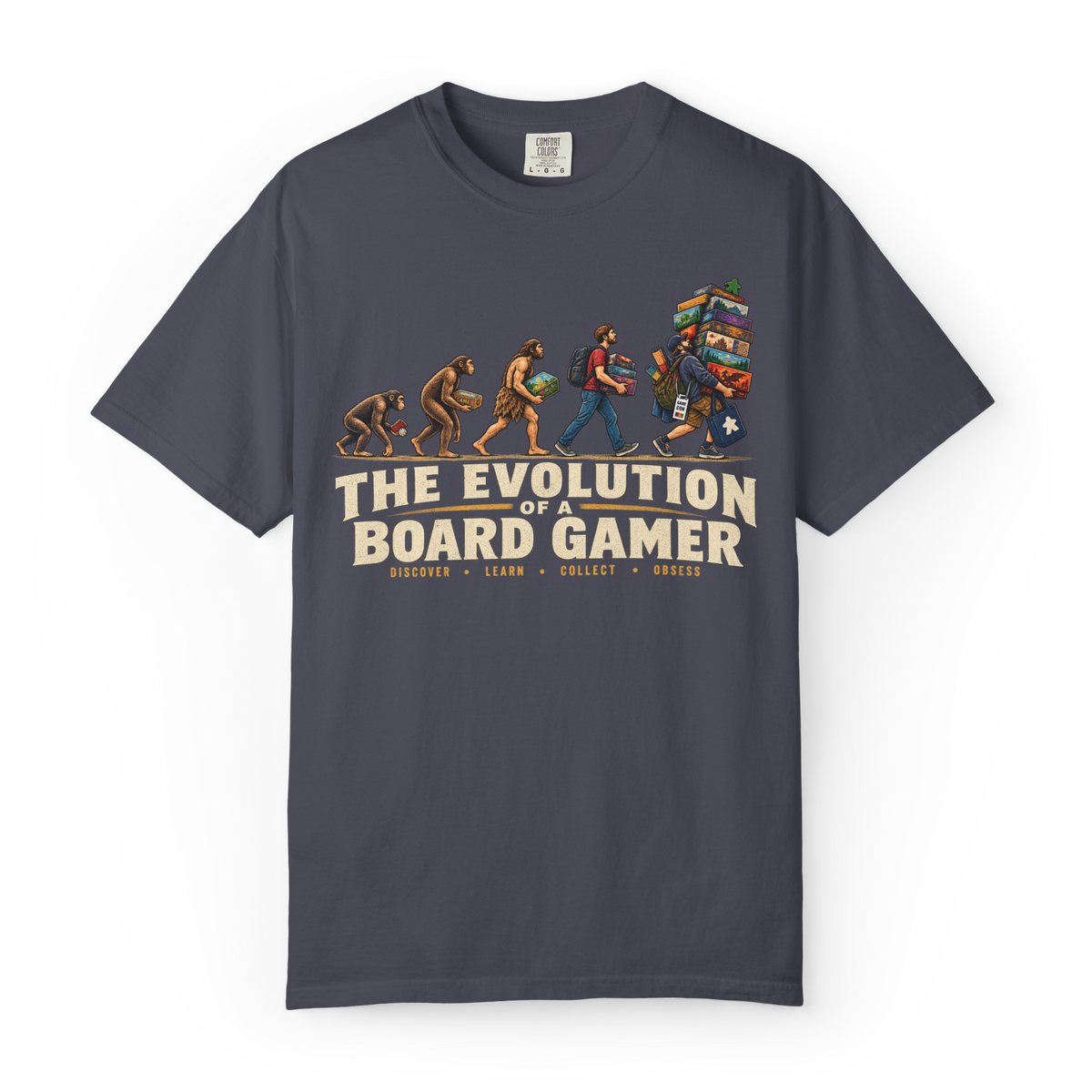 Evolution of a Board Gamer T-Shirt