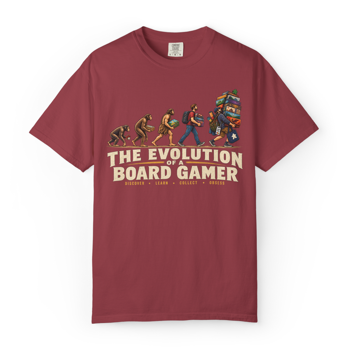 Evolution of a Board Gamer T-Shirt
