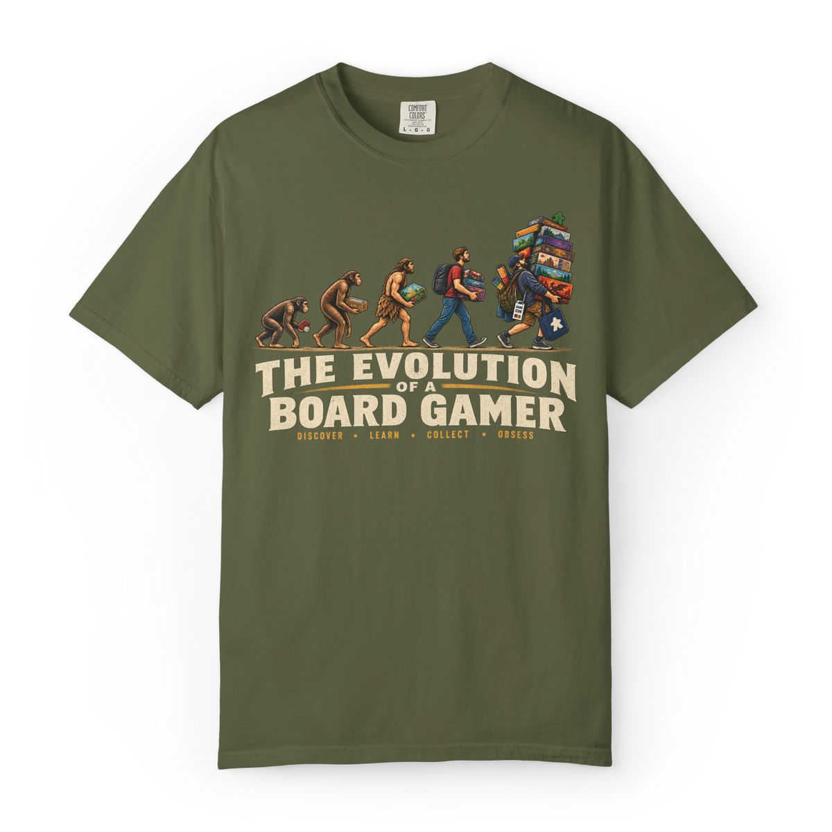 Evolution of a Board Gamer T-Shirt