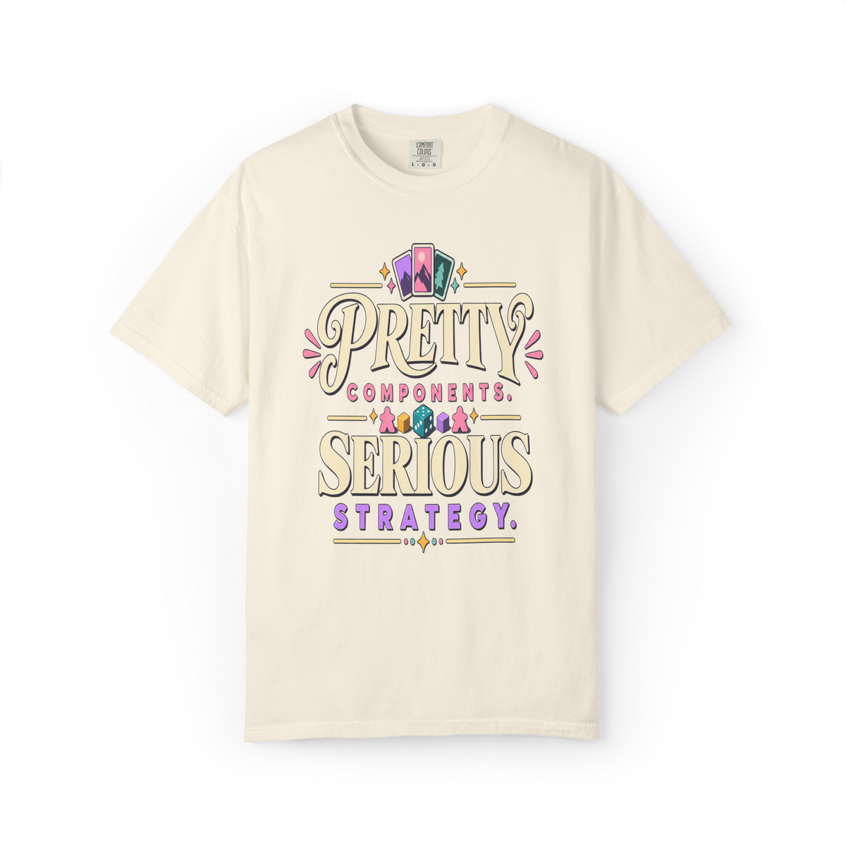 Pretty Components, Serious Strategy Board Game T-Shirt