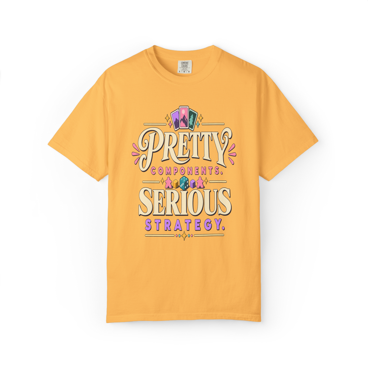 Pretty Components, Serious Strategy Board Game T-Shirt