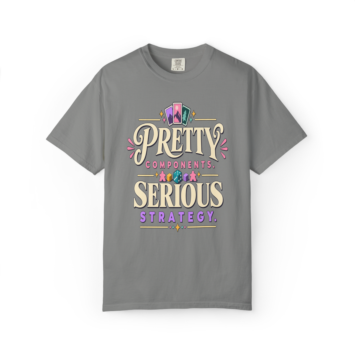 Pretty Components, Serious Strategy Board Game T-Shirt