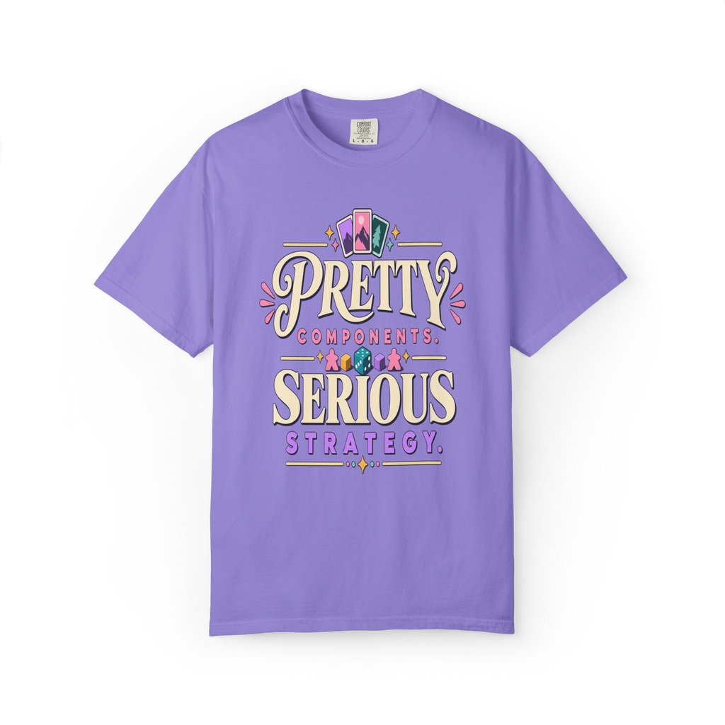 Pretty Components, Serious Strategy Board Game T-Shirt