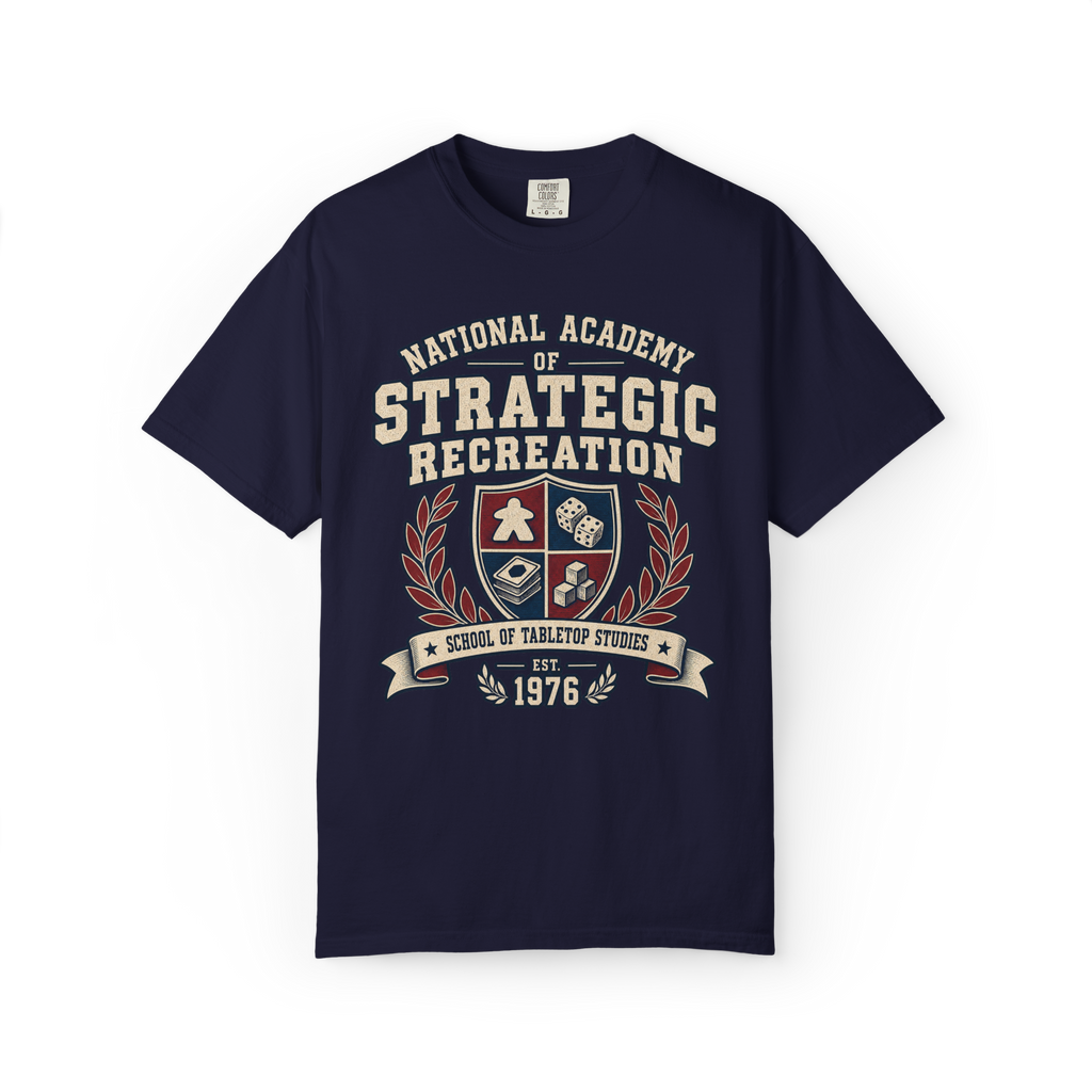 National Academy of Strategic Recreation Board Game T-Shirt