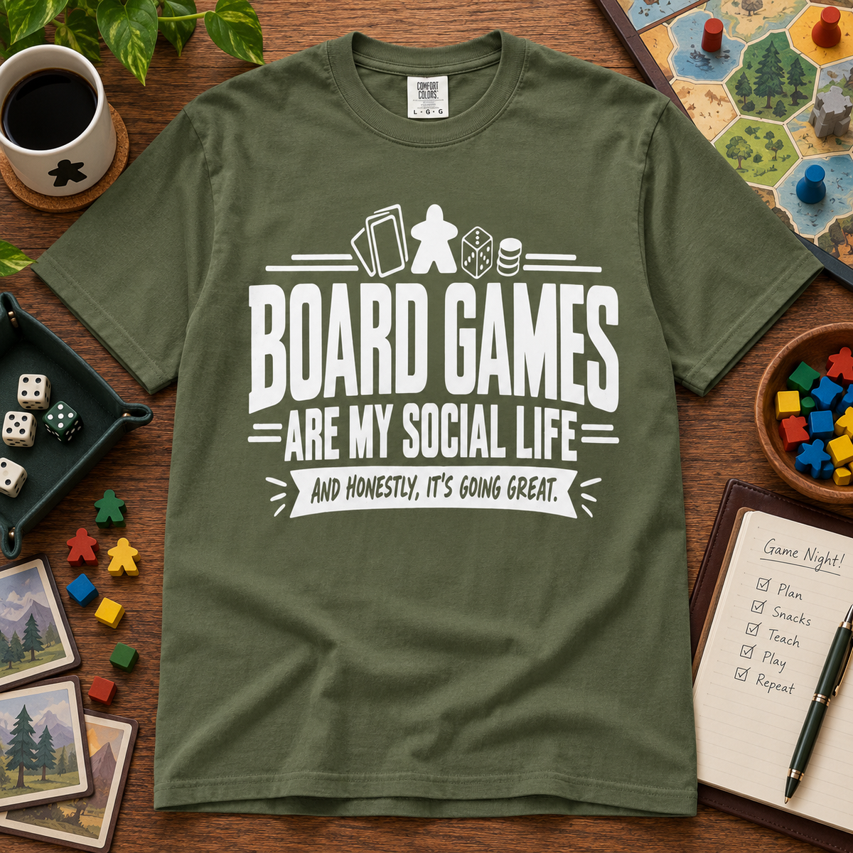 Board Games are my Social Life T-Shirt