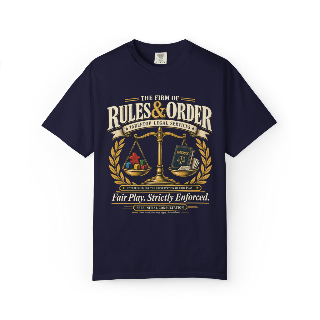 The Firm of Rules and Order T-Shirt