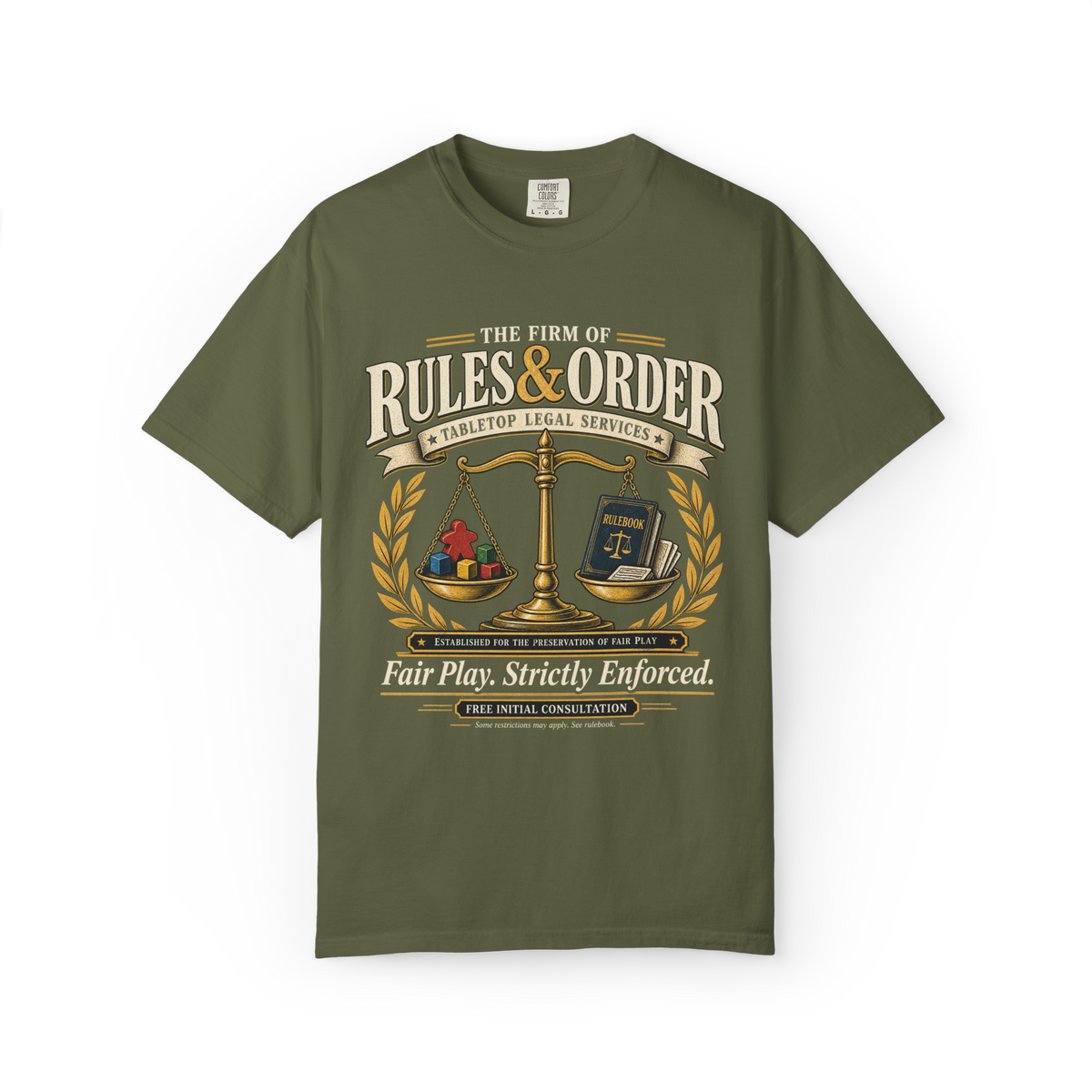 The Firm of Rules and Order T-Shirt