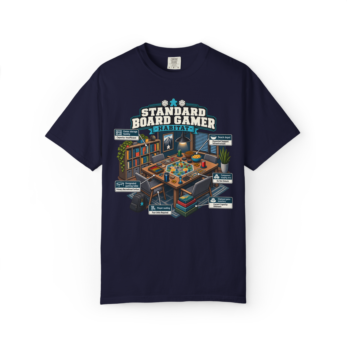Standard Board Gamer Habitat T-Shirt