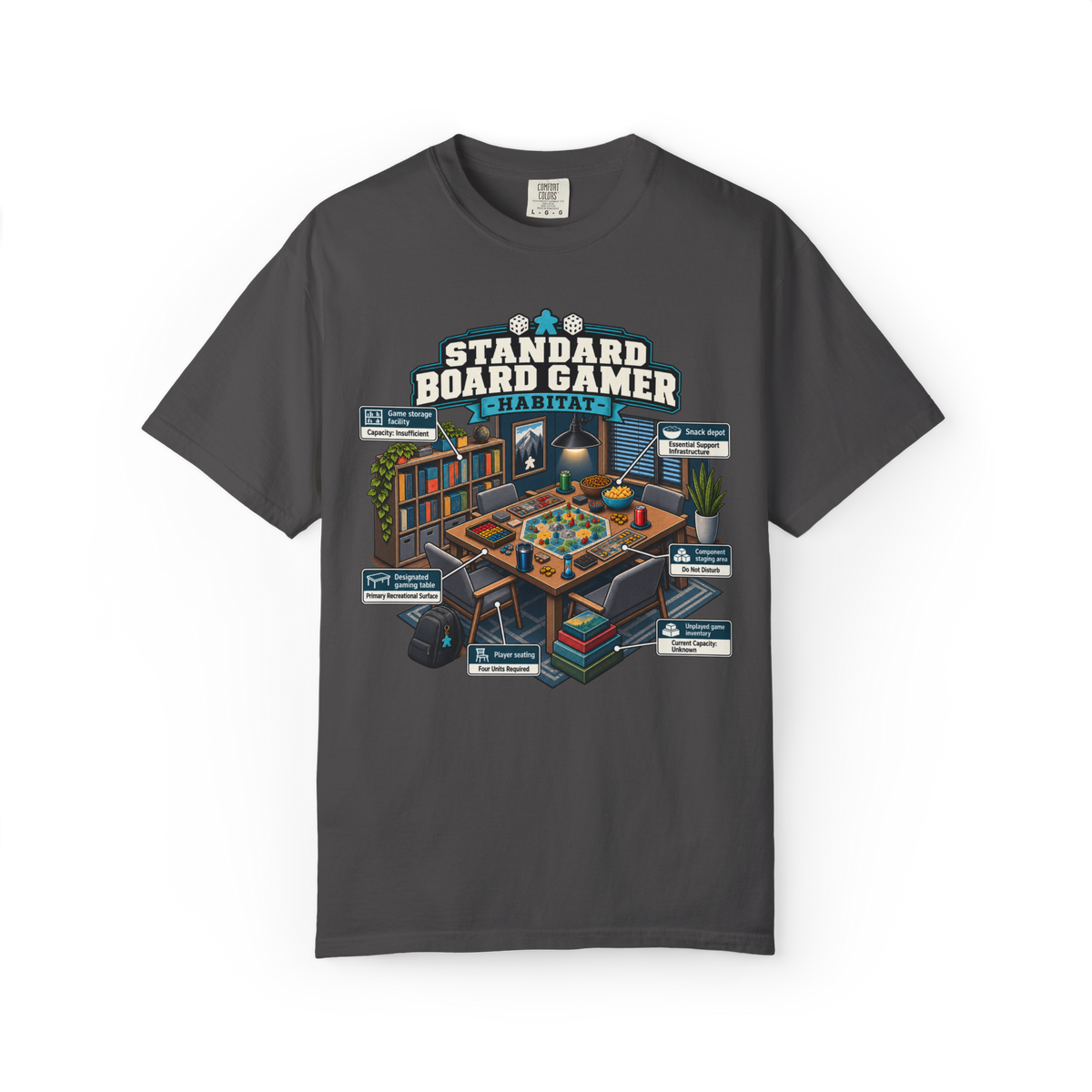Standard Board Gamer Habitat T-Shirt