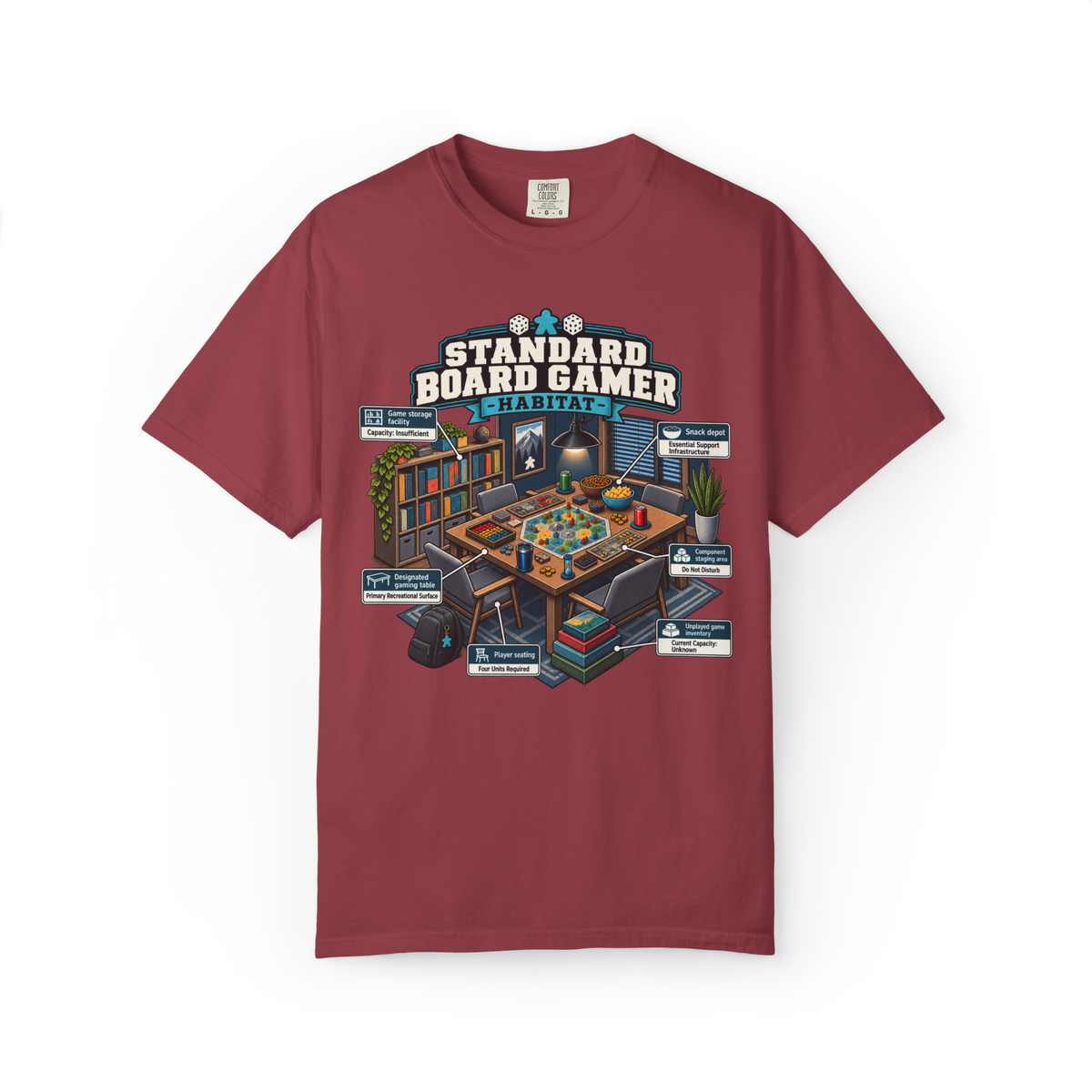 Standard Board Gamer Habitat T-Shirt