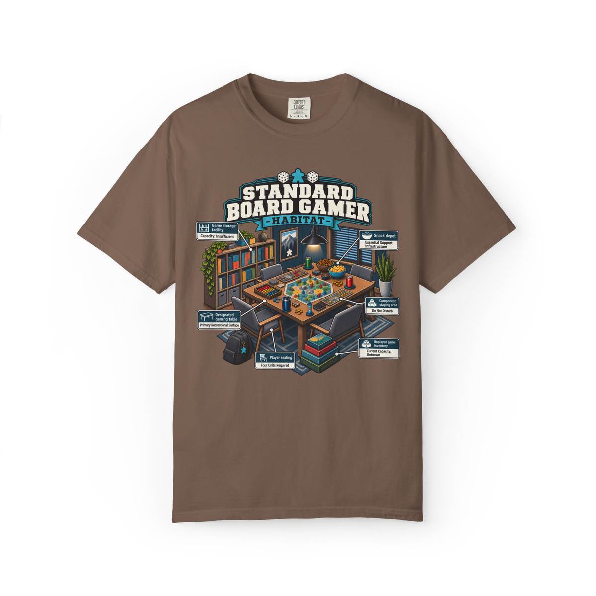 Standard Board Gamer Habitat T-Shirt