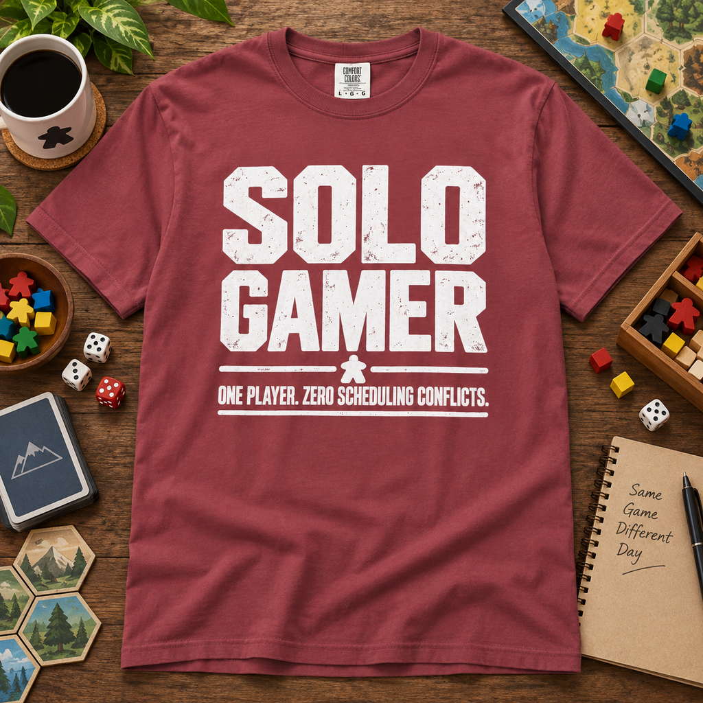 Solo Gamer - One Player. Zero Scheduling Conflicts T-Shirt