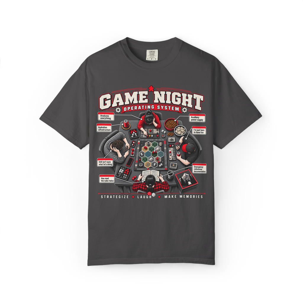 Game Night Operating System Diagram T-Shirt
