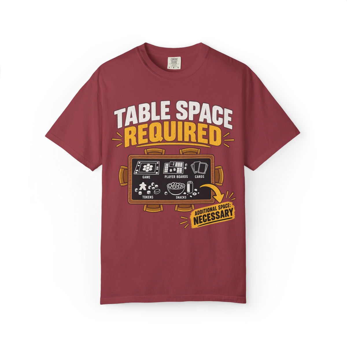 Table Space Required - Additional Space Necessary T-Shirt