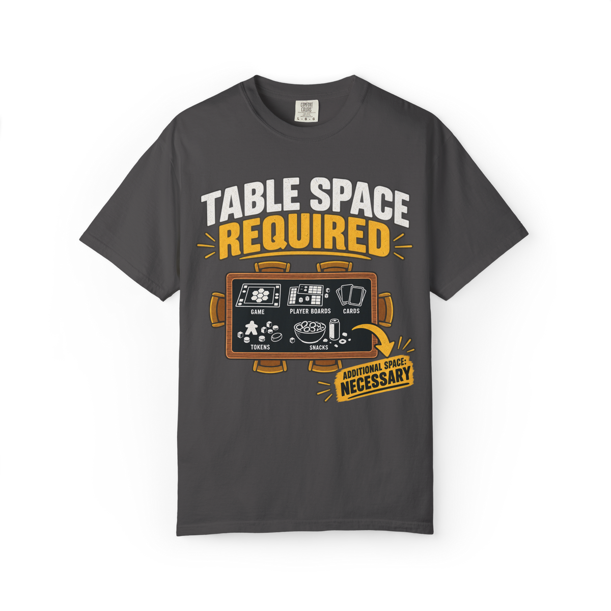 Table Space Required - Additional Space Necessary T-Shirt