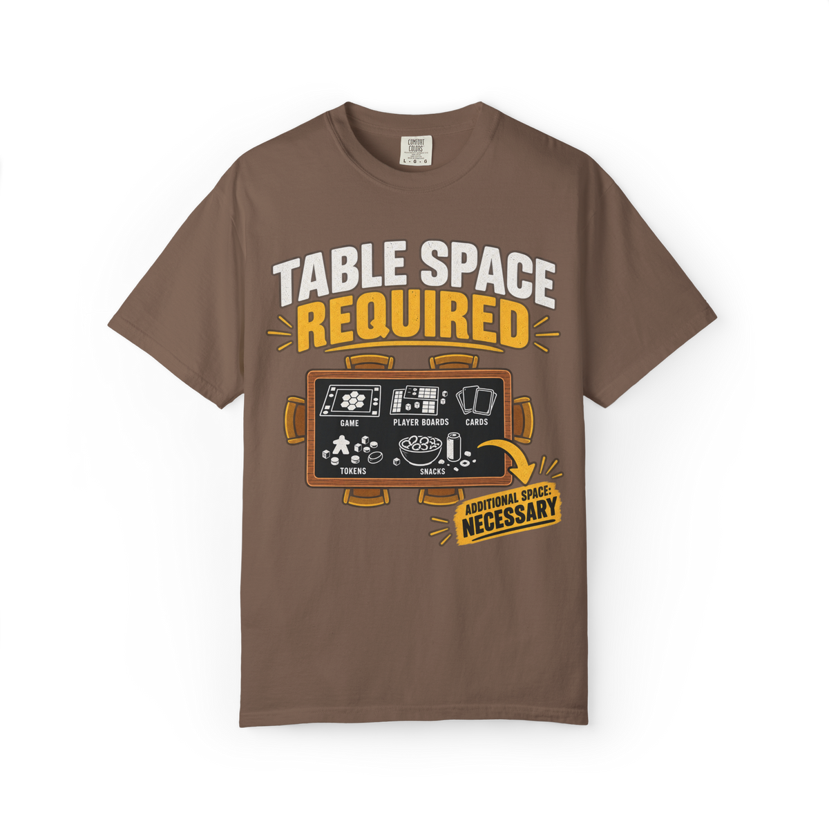 Table Space Required - Additional Space Necessary T-Shirt