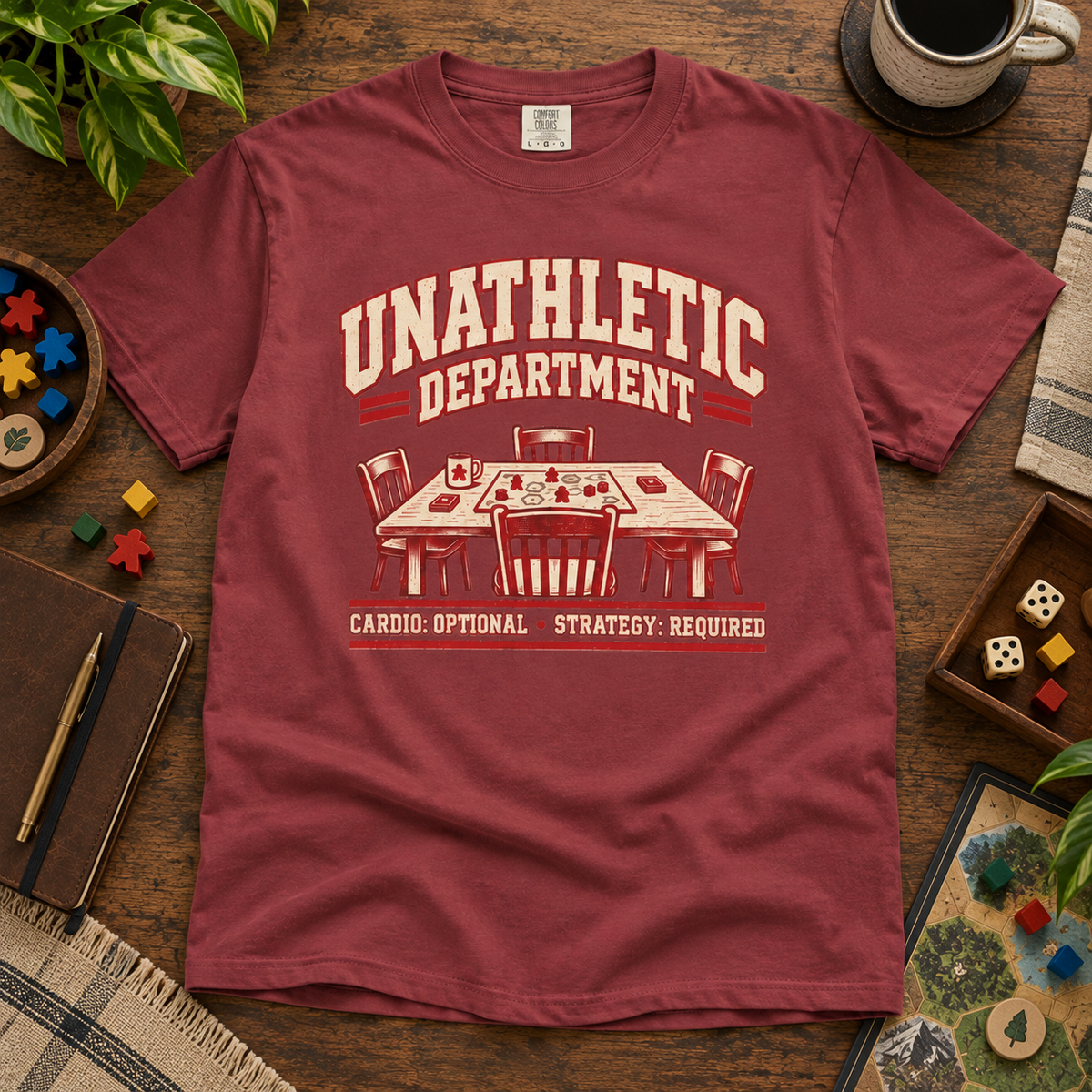 Unathletic Department: Built for Extended Gameplay Board Game T-Shirt