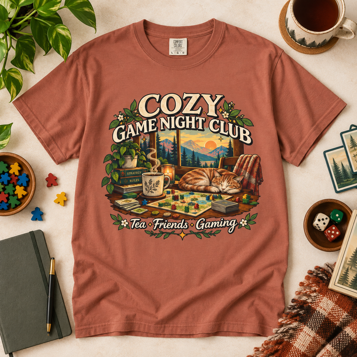Cozy Game Night Club T-Shirt