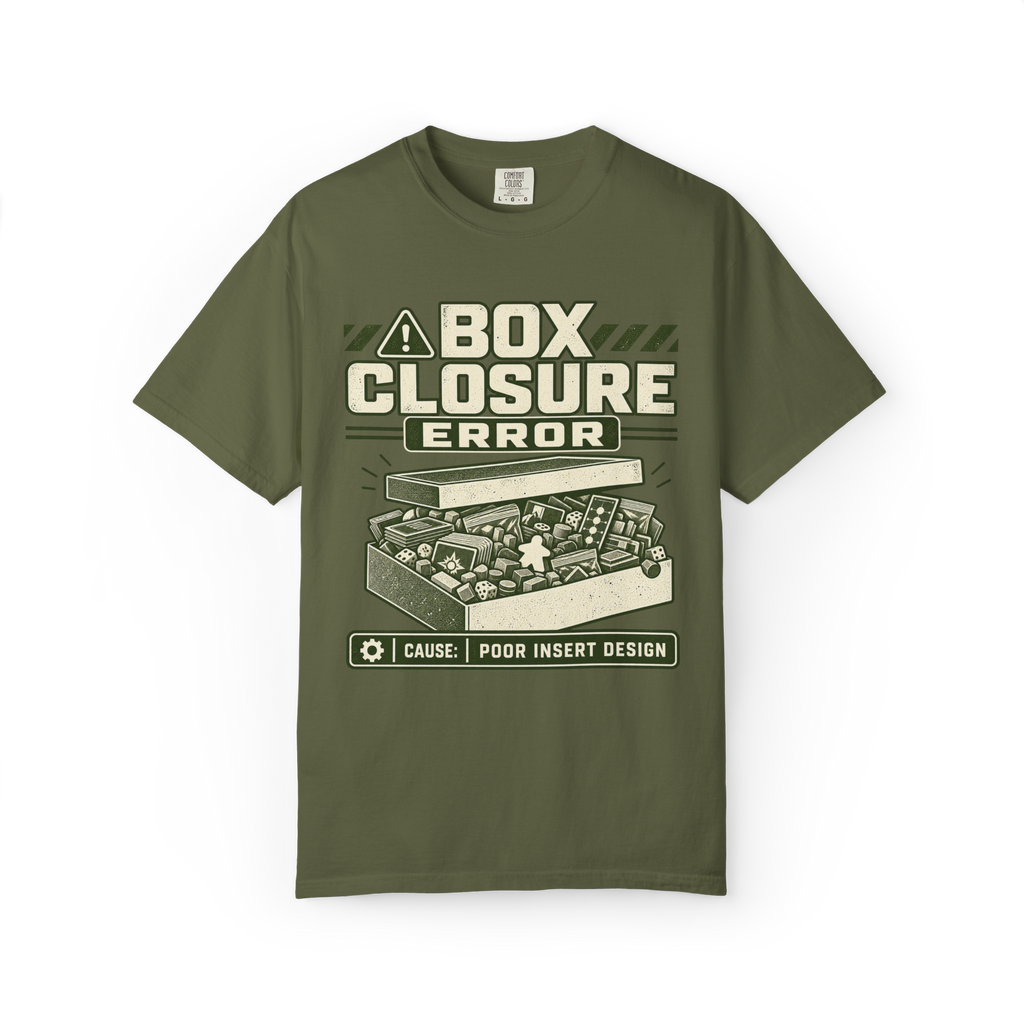 Box Closure Error Board Game T-Shirt