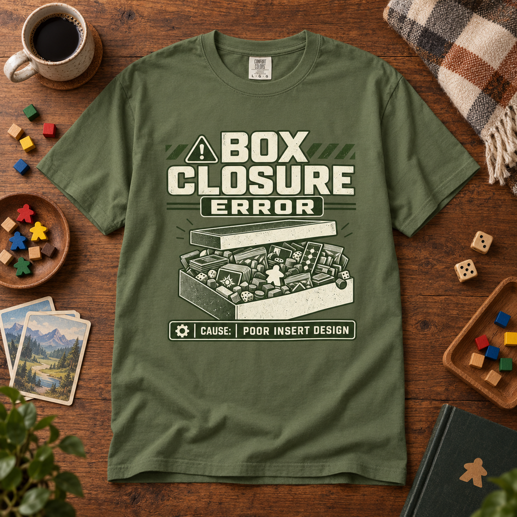 Box Closure Error Board Game T-Shirt