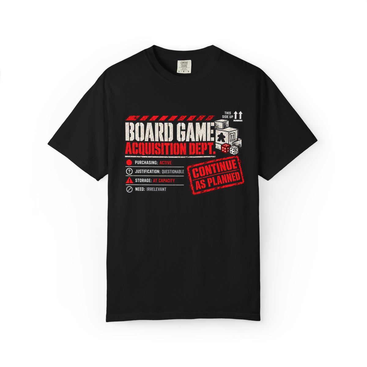 Board Game Acquisition Department T-Shirt