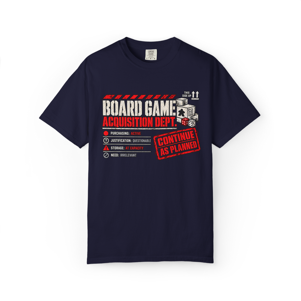Board Game Acquisition Department T-Shirt