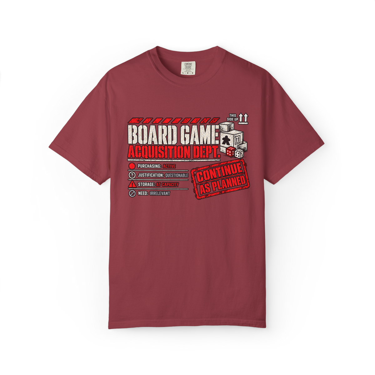 Board Game Acquisition Department T-Shirt