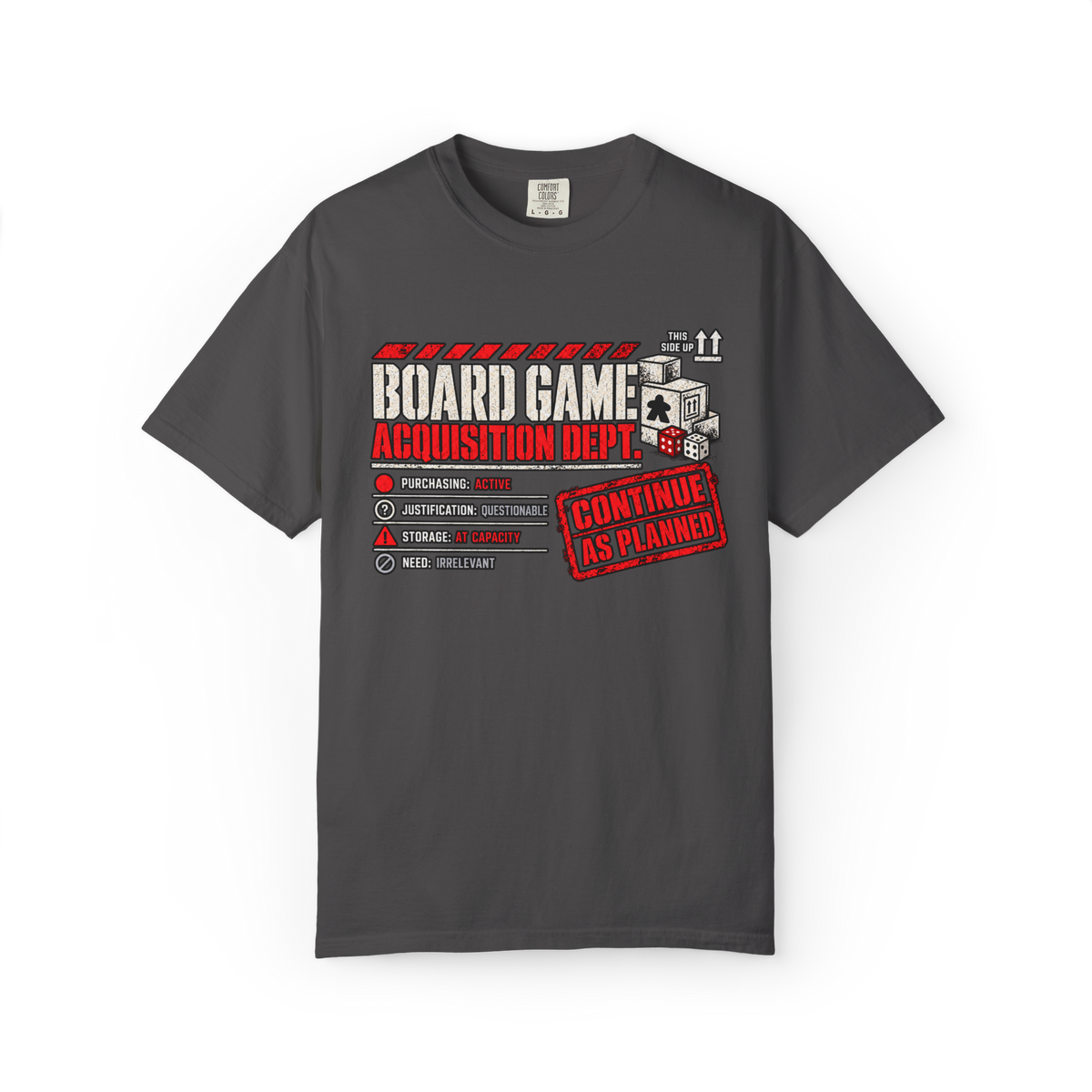 Board Game Acquisition Department T-Shirt