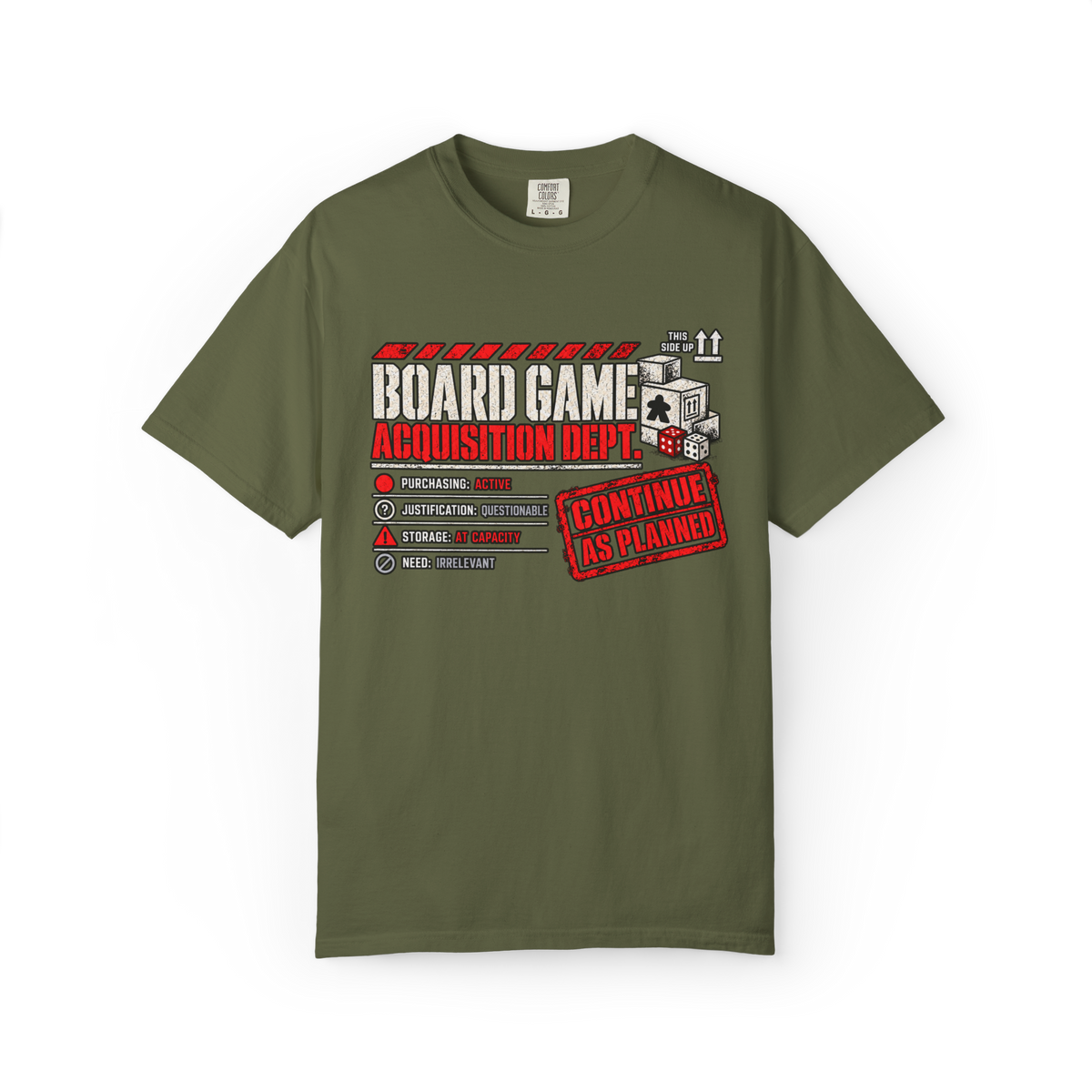 Board Game Acquisition Department T-Shirt