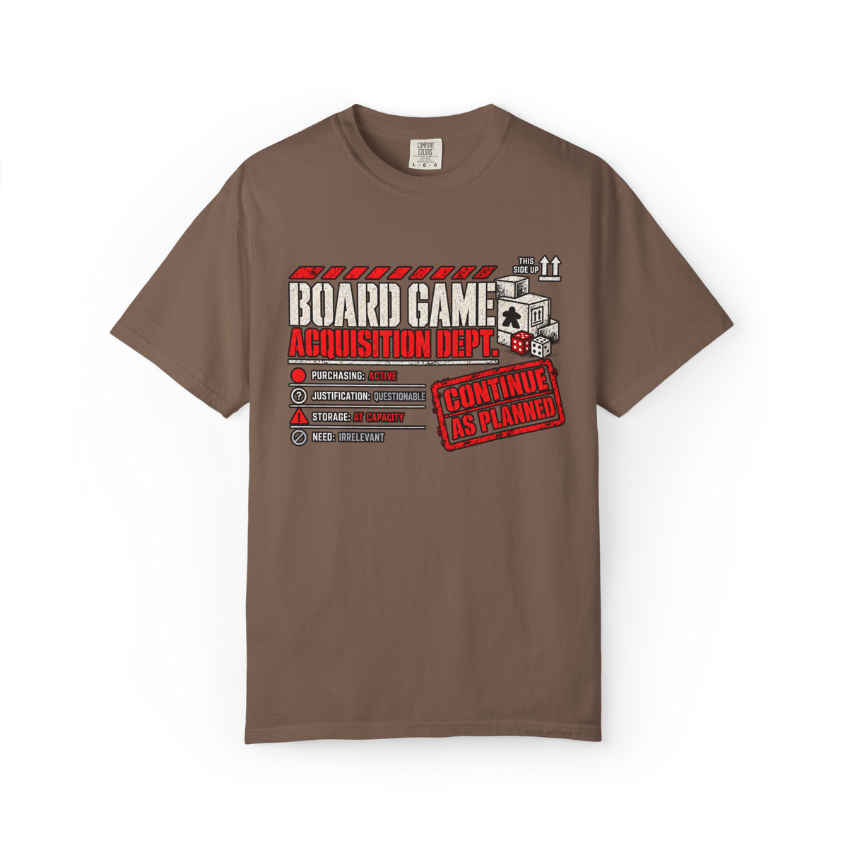 Board Game Acquisition Department T-Shirt