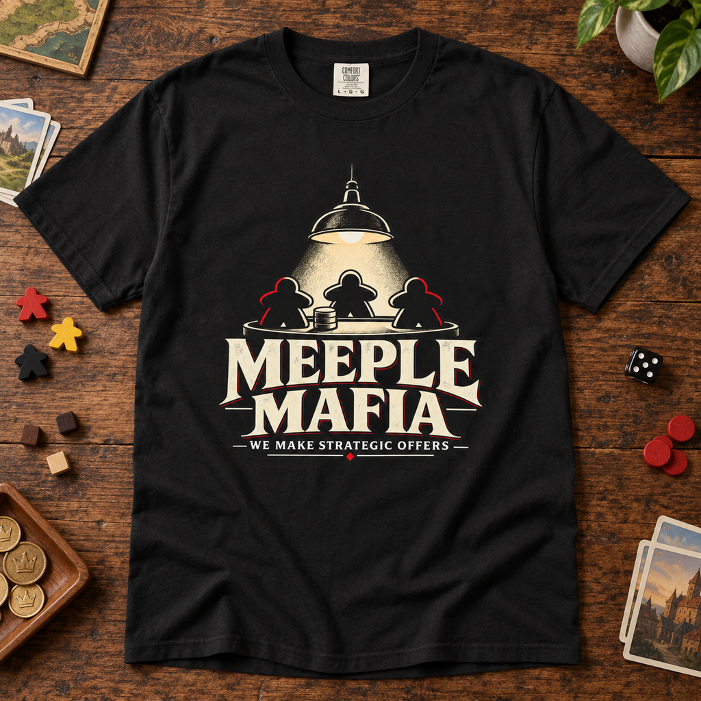 Meeple Mafia - We Make Strategic Offers T-Shirt