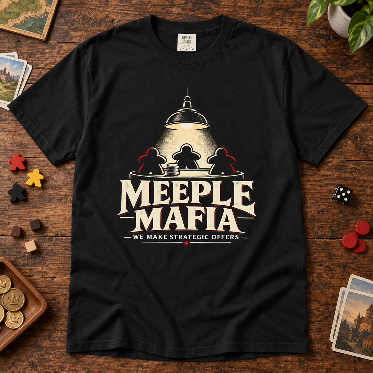 Meeple Mafia - We Make Strategic Offers T-Shirt
