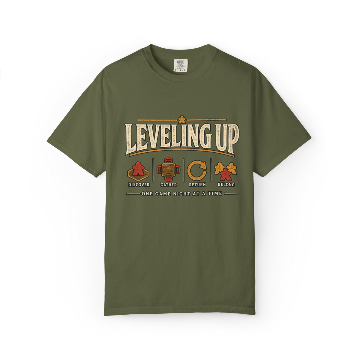 Leveling Up - Discover, Gather, Return, Belong T-Shirt