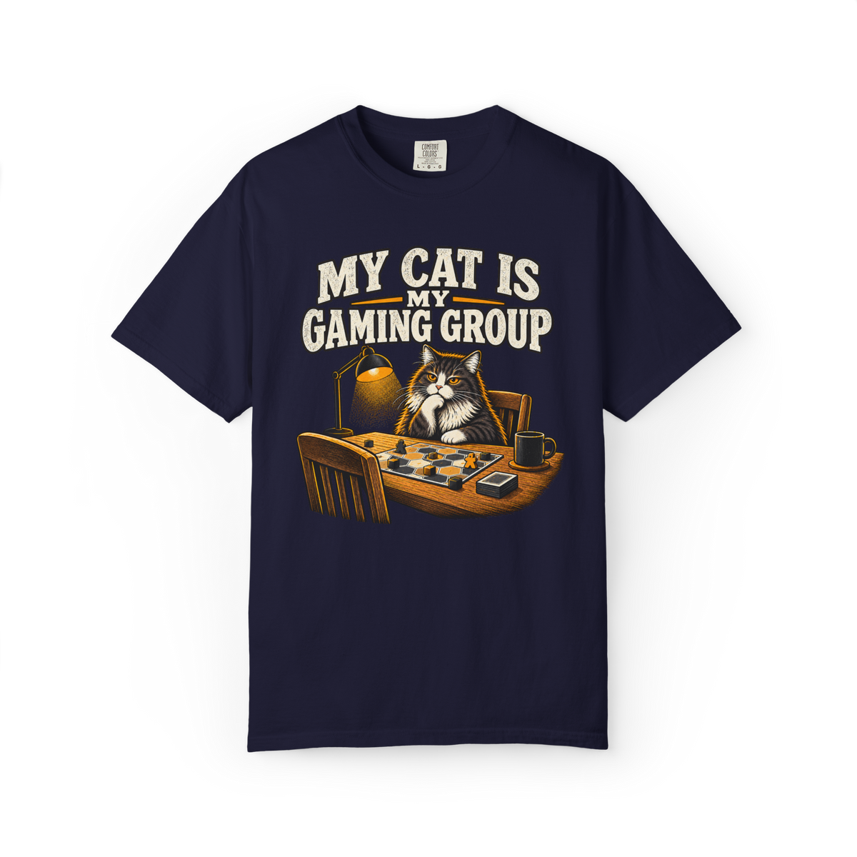 My Cat is My Gaming Group Solo Game T-Shirt