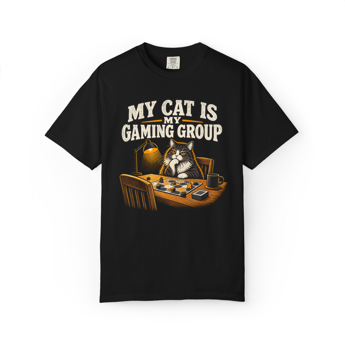 My Cat is My Gaming Group Solo Game T-Shirt