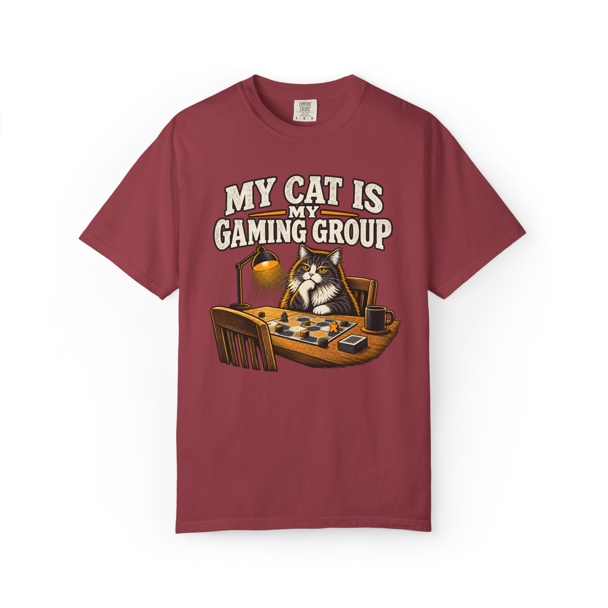 My Cat is My Gaming Group Solo Game T-Shirt