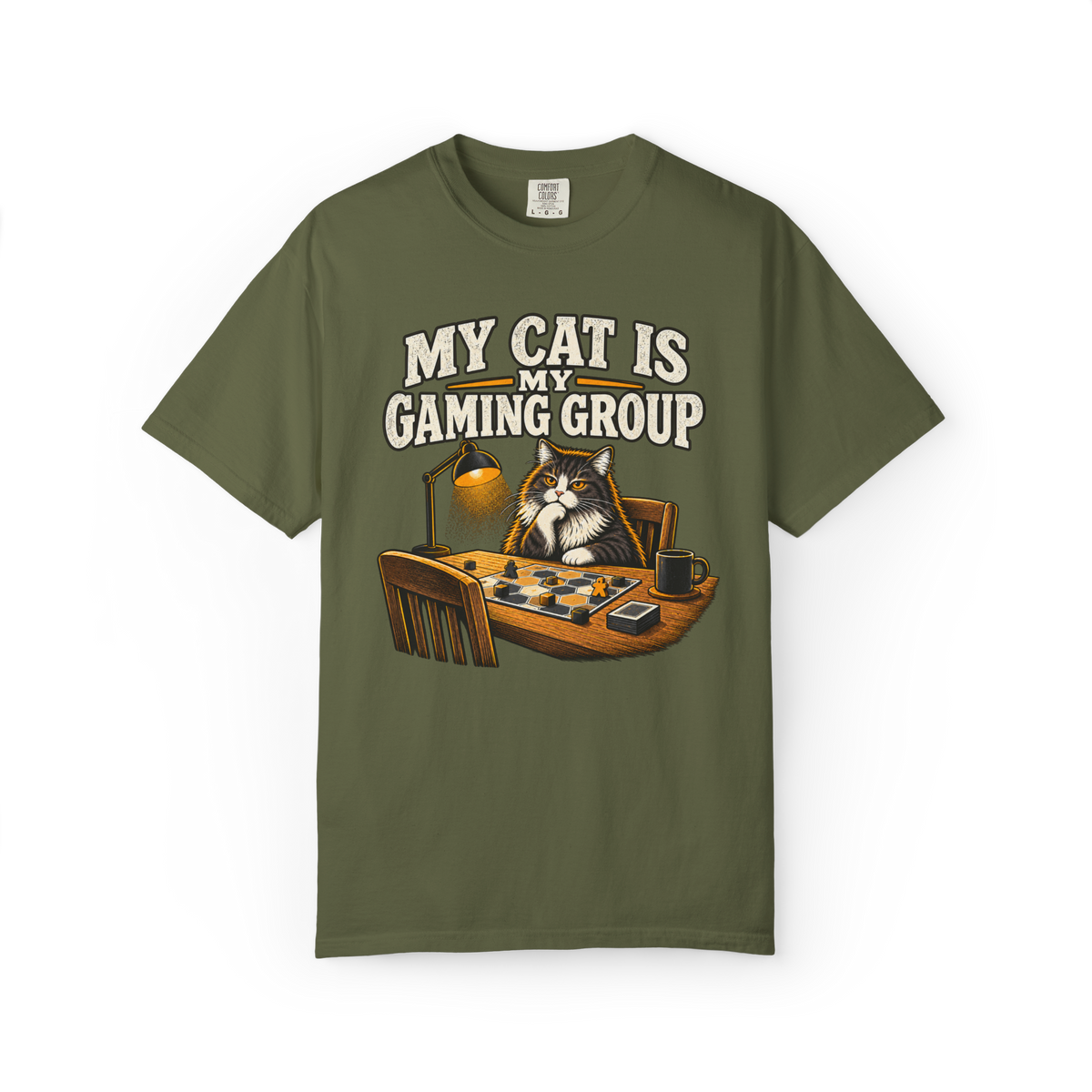 My Cat is My Gaming Group Solo Game T-Shirt