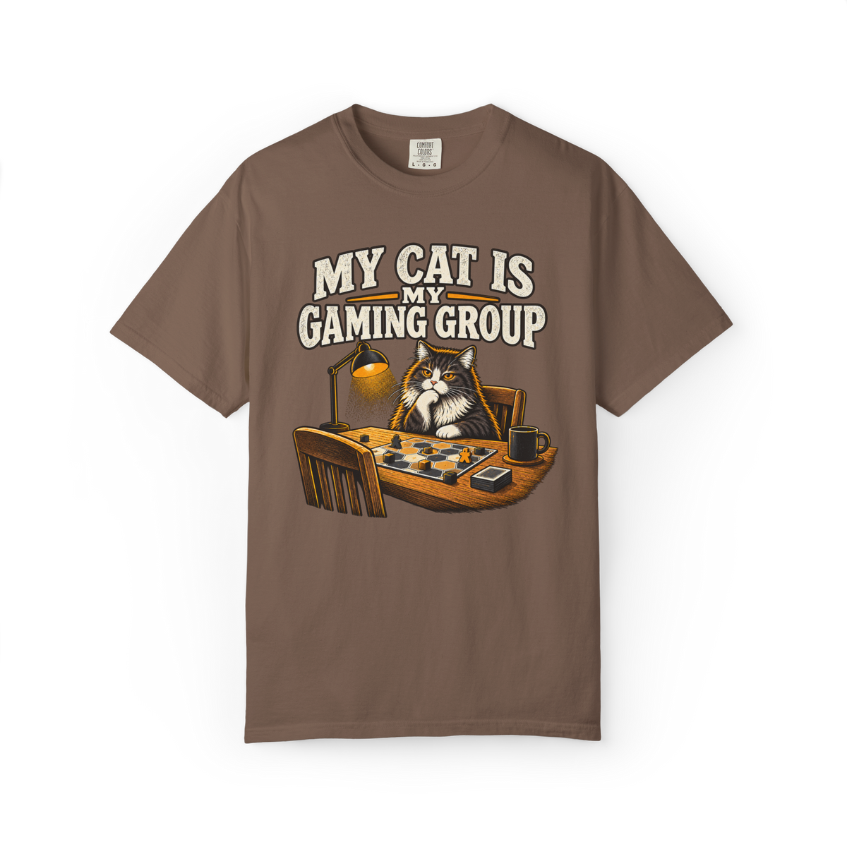 My Cat is My Gaming Group Solo Game T-Shirt