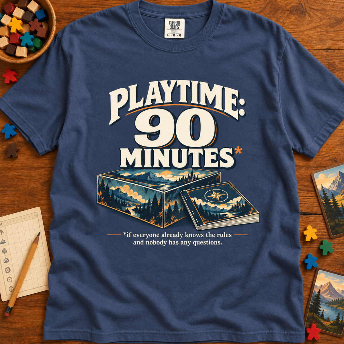 Playtime 90 Minutes Board Game T-Shirt