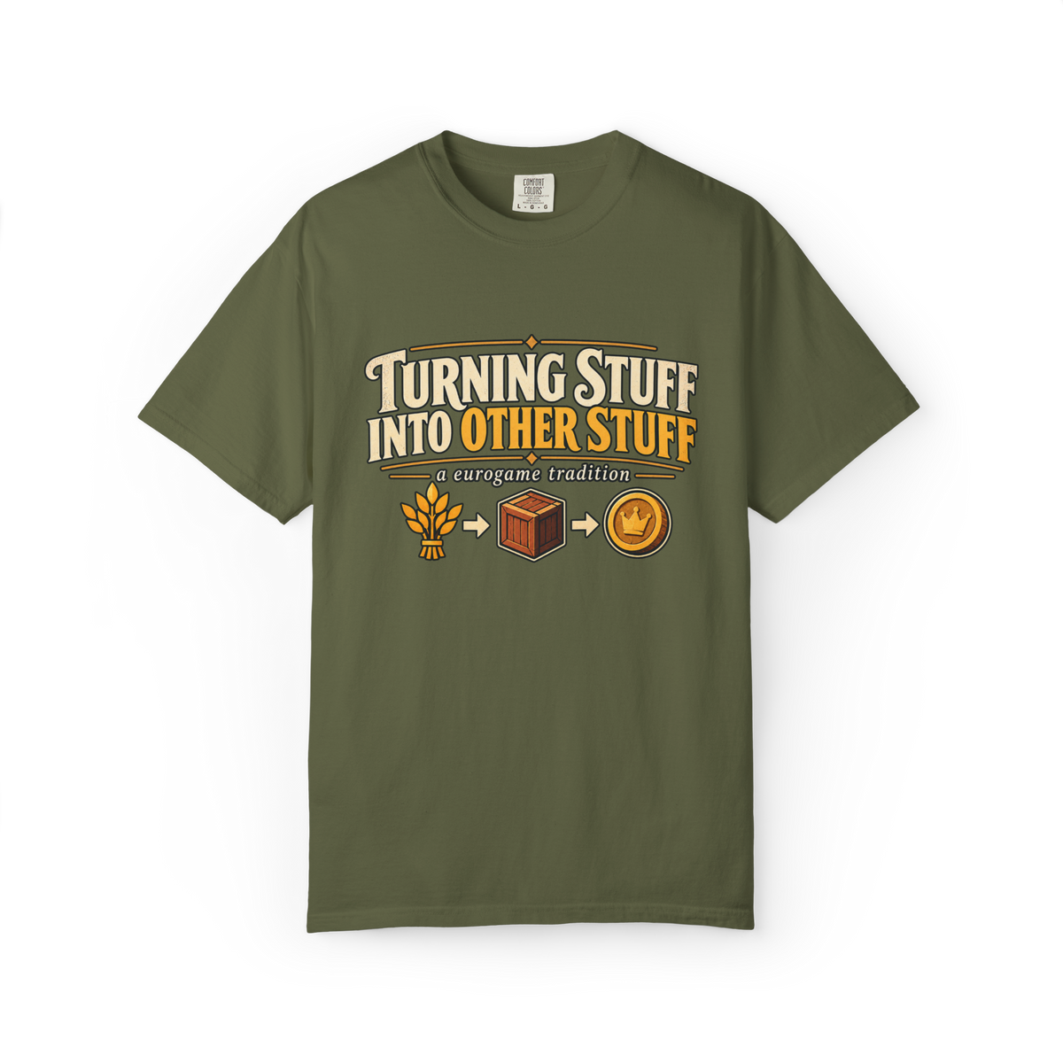 Turning Stuff Into Other Stuff - A Eurogame Tradition T-Shirt
