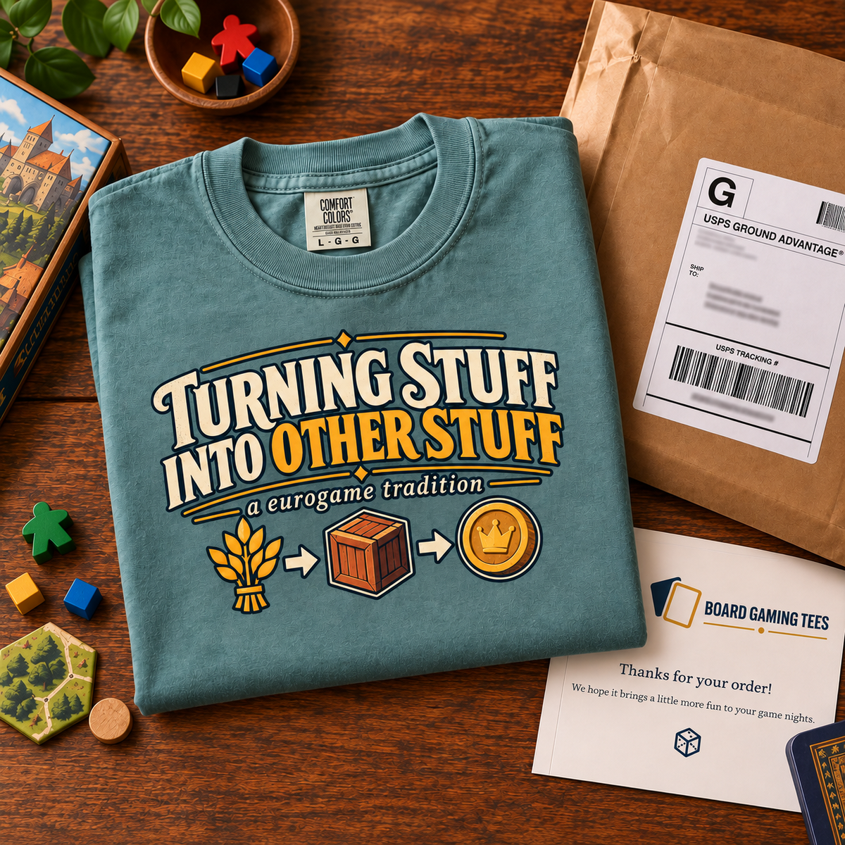 one shirt, one package